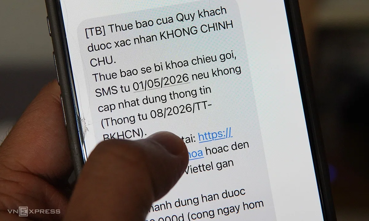 Nhiều người bắt đầu bị khóa SIM vì không chính chủ, không xác thực