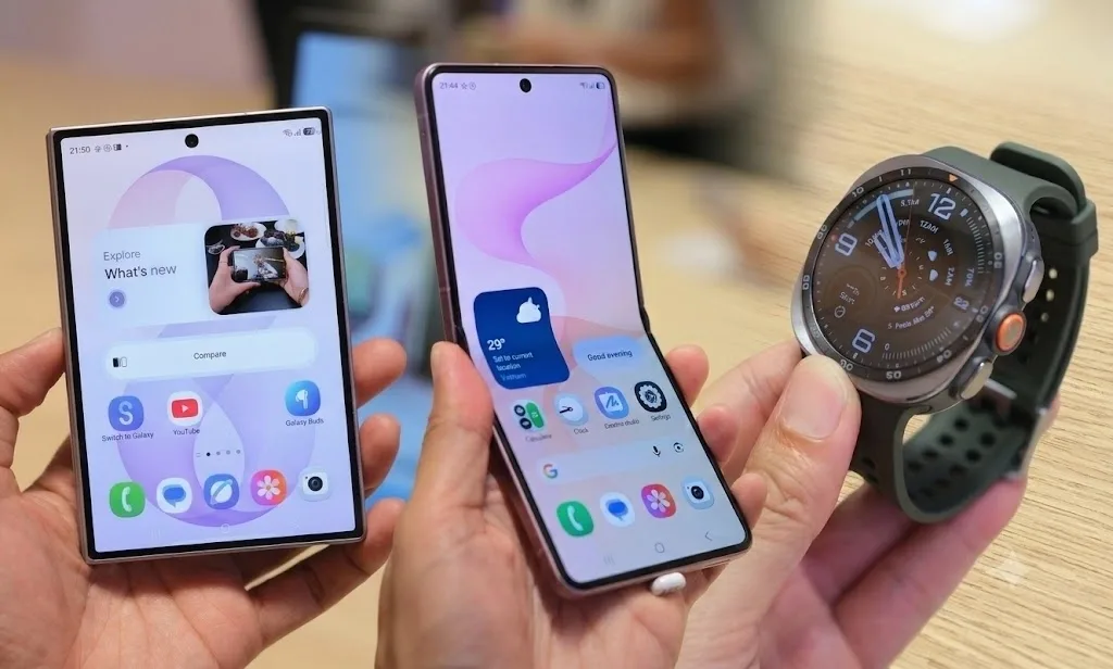 Điểm nhấn trong loạt điện thoại, đồng hồ Samsung vừa ra mắt