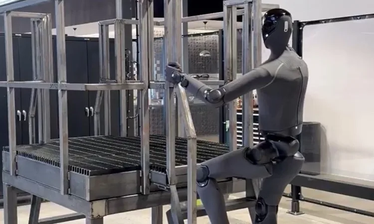 Robot hình người tự trèo thang