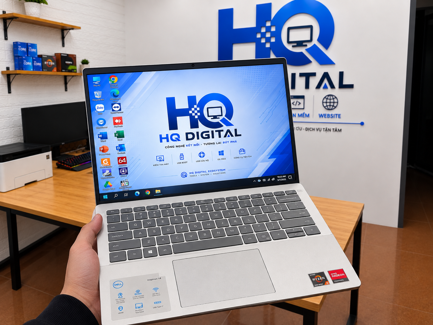DELL INSPIRON 5425 Vỏ Nhôm Sang Trọng Màn Hình Cảm Ứng AMD Ryzen 5