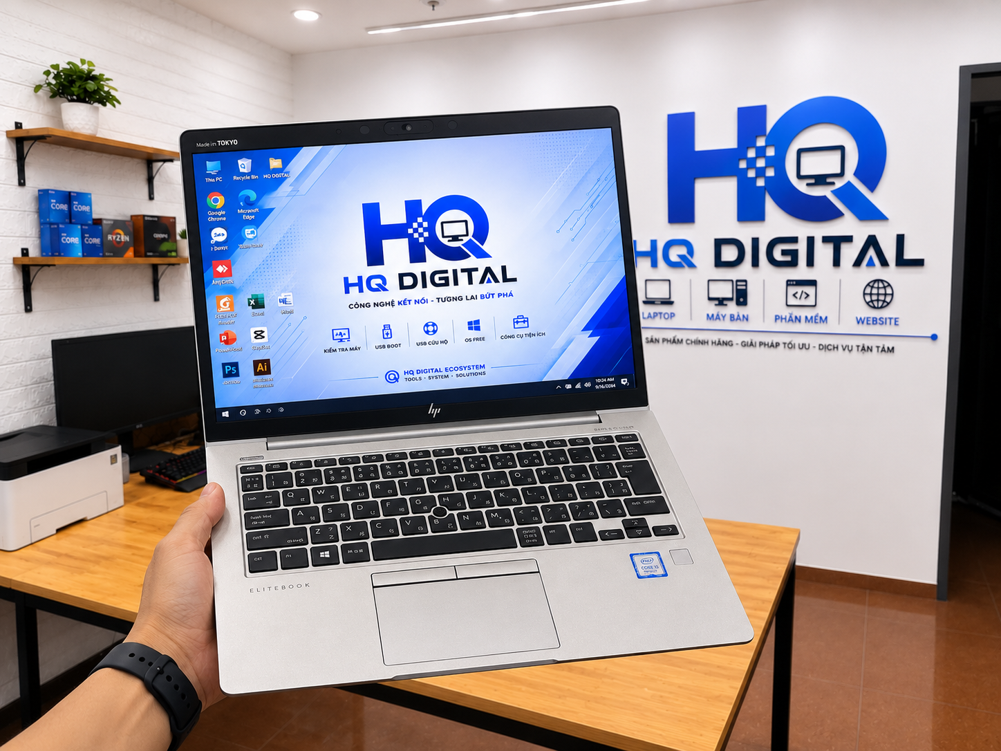 HP EliteBook 830 G6 i5 Gen 8 8GB SSD 128GB 13.3 inch FHD ngoại hình đẹp