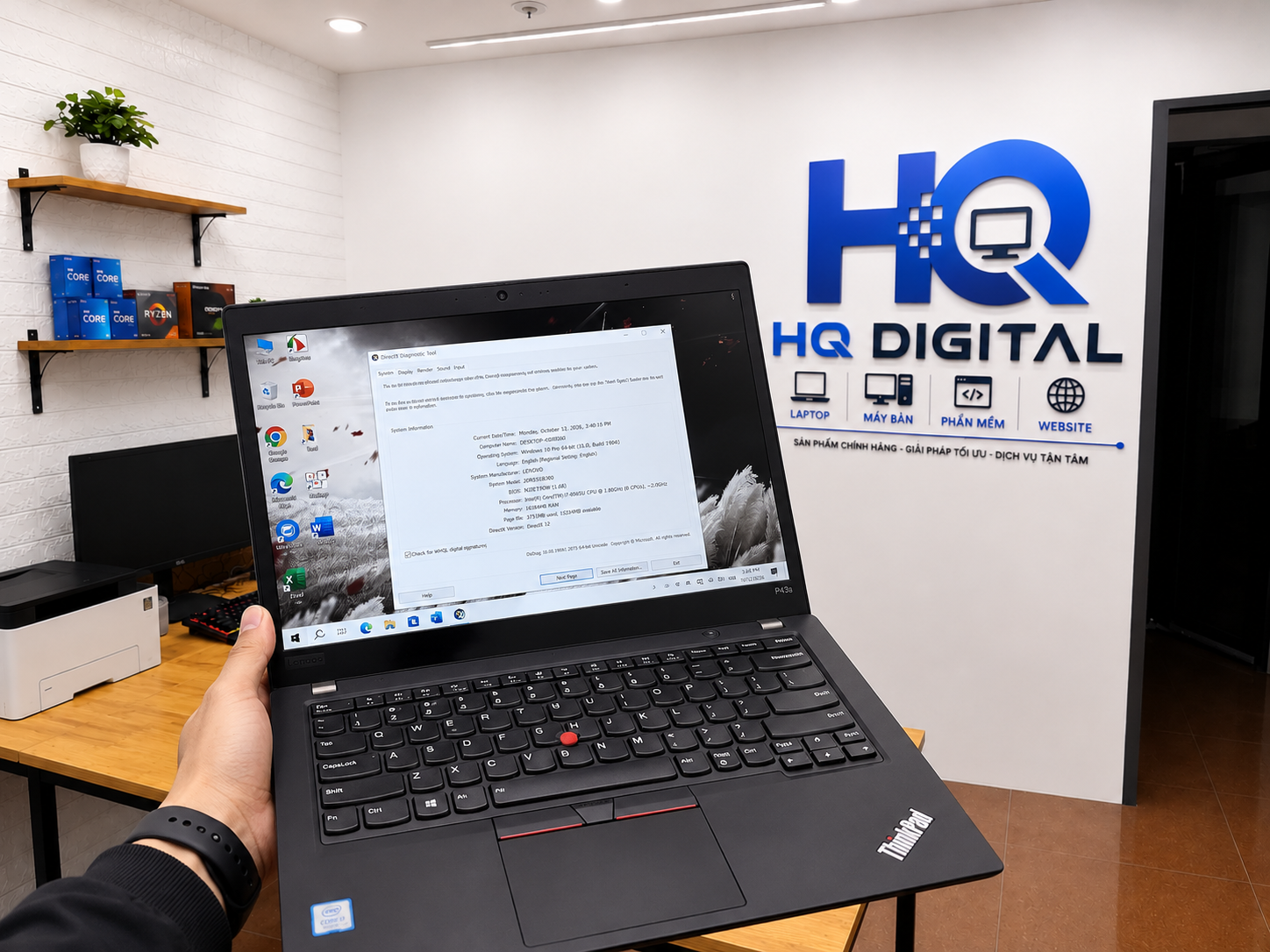 Lenovo ThinkPad P43s Core i7-8565U RAM 16GB SSD 256GB VGA 2GB 14 inch Full HD