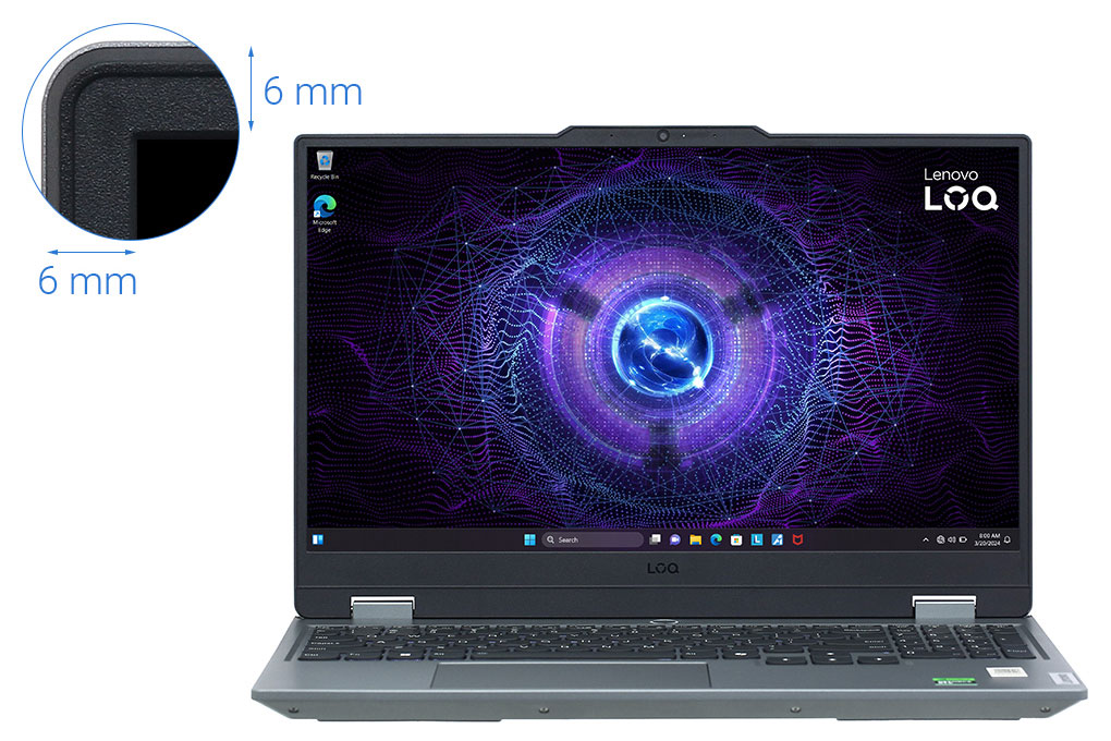 Laptop Gaming Lenovo LOQ 15IRX9 (Core i7-14650HX, RTX 4060, 16GB, 512GB SSD)