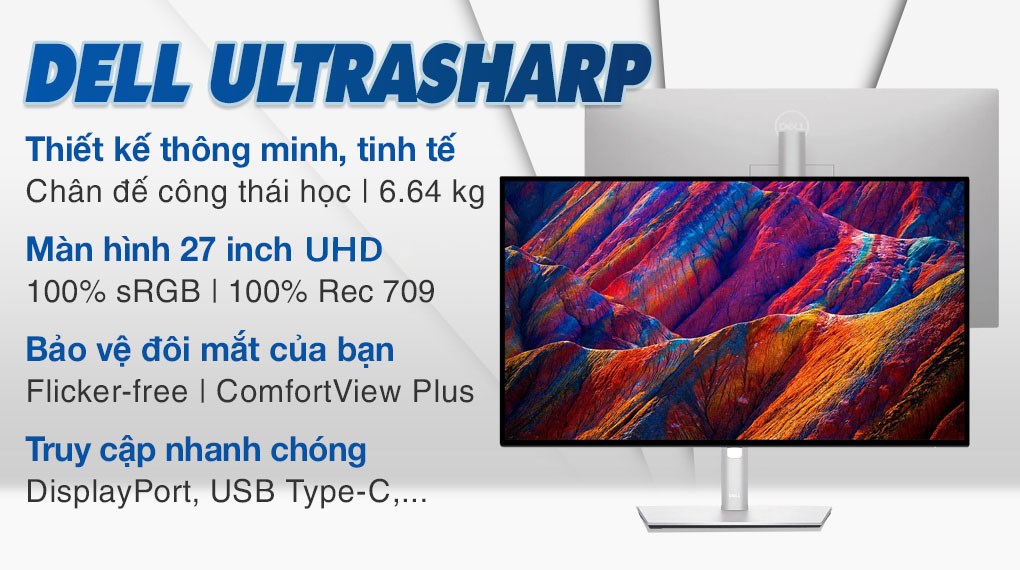 Màn hình Dell UltraSharp U2723QE 27" 4K IPS USB-C Hub