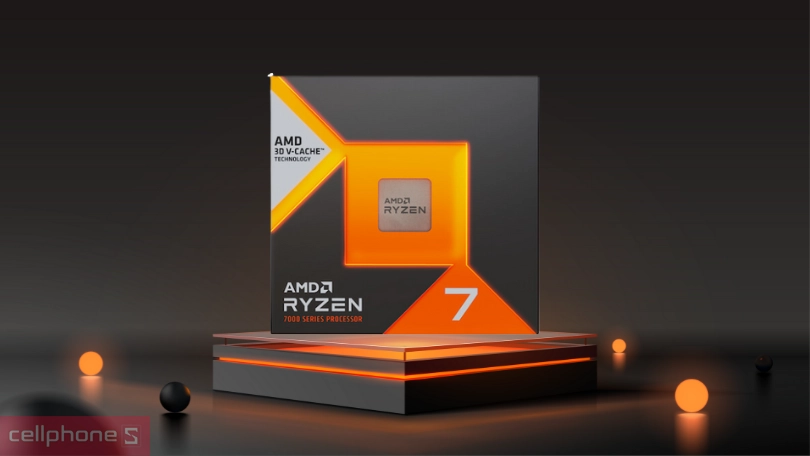 CPU AMD Ryzen 7 7800X3D (8 Nhân 16 Luồng, 3D V-Cache 104MB)