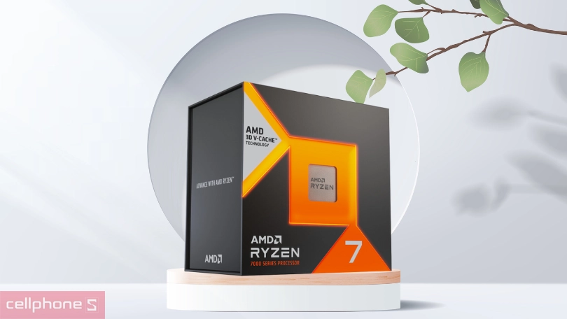 CPU AMD Ryzen 7 7800X3D (8 Nhân 16 Luồng, 3D V-Cache 104MB)