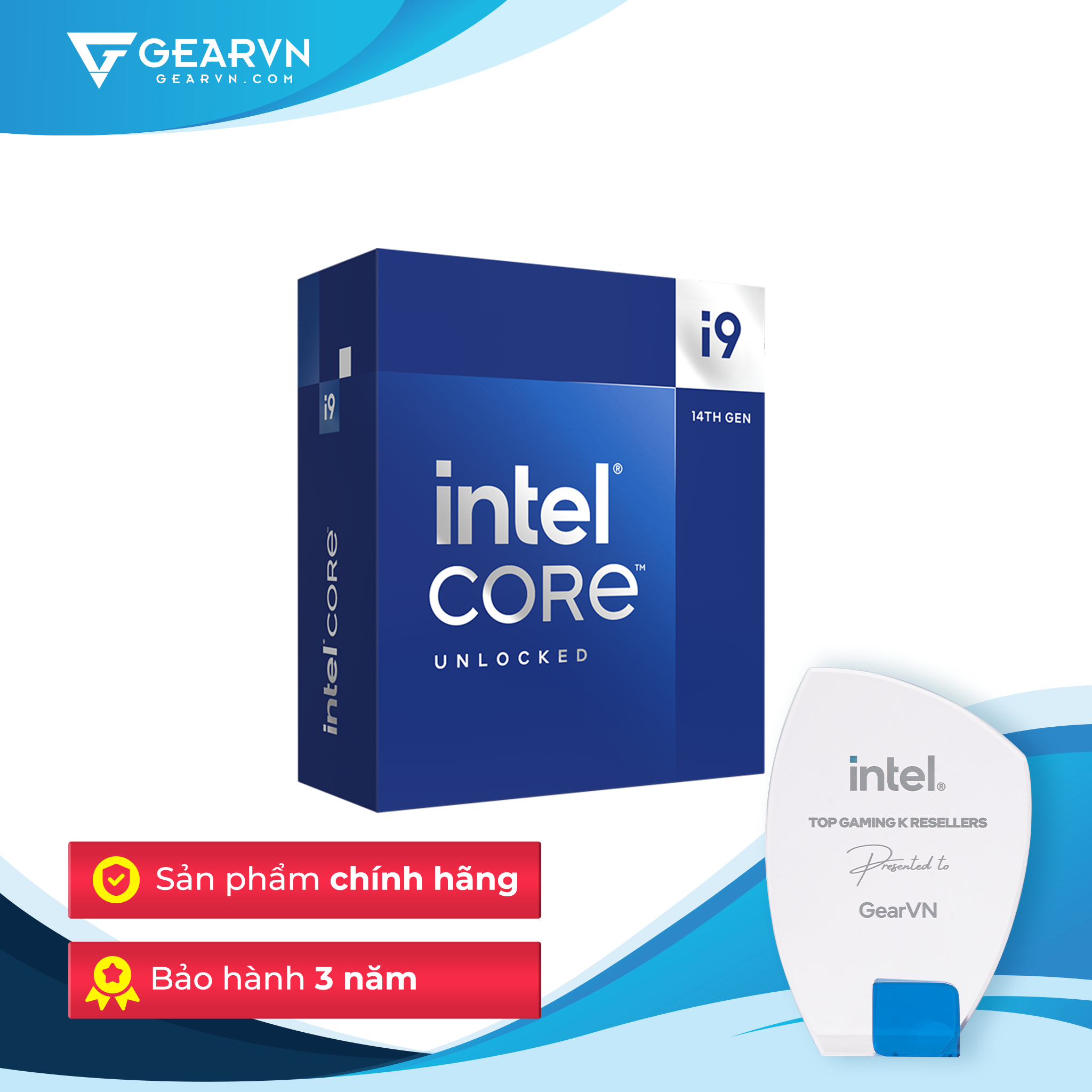 CPU Intel Core i9-14900K (24 Nhân 32 Luồng, Turbo 6.0GHz, 36MB Cache)