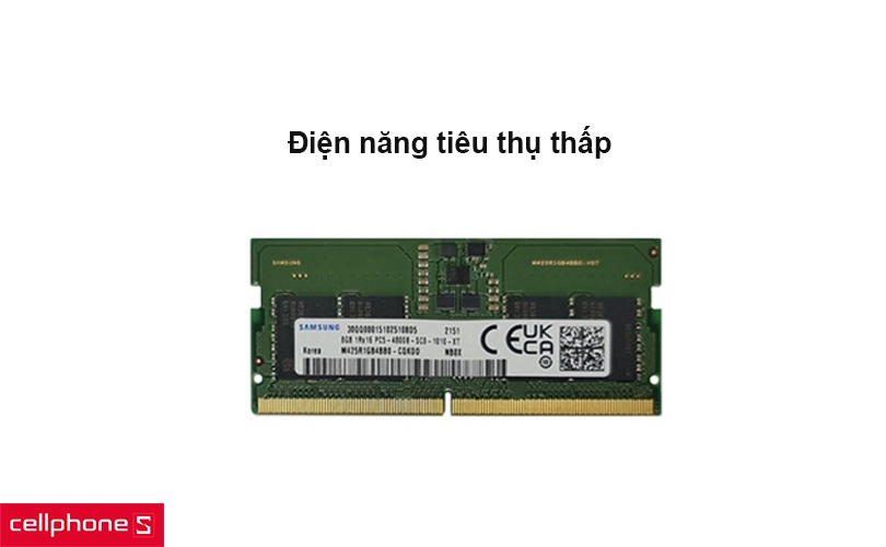 RAM Samsung 8GB DDR5 4800MHz Laptop SODIMM