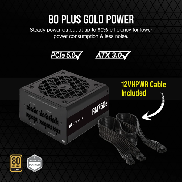 Nguồn Corsair RM750e 750W 80 Plus Gold Full Modular