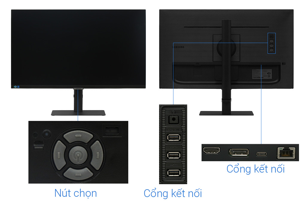 Màn hình Samsung ViewFinity S8 S80PB LS27B800PXEXXV 27 inch 4K IPS USB-C